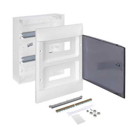 Щит навесной Legrand Practibox S 2х12 IP40 Дымчатая дверь в интернет магазине Stels.kz