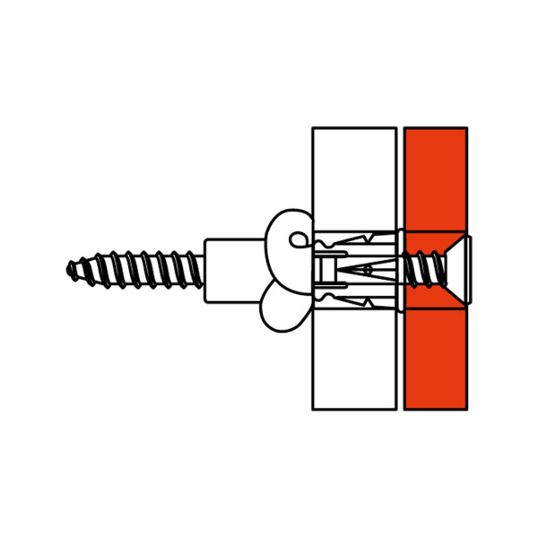 Саморез DKC CM06541 3.5х50 мм с дюбелем F6 в интернет магазине Stels.kz