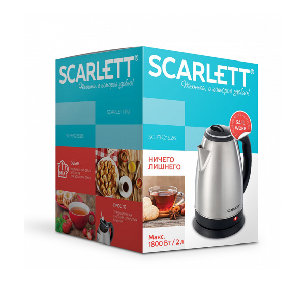 Купить не дорого Чайник электрический Scarlett SC-EK21S26 в интернет магазине Stels.kz Чайник электрический Scarlett SC-EK21S26 в интернет магазине Stels.kz