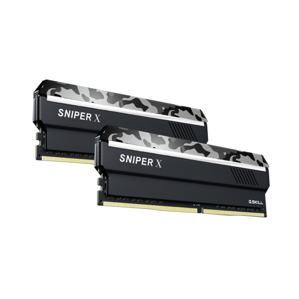 Комплект модулей памяти G.SKILL SniperX F4-3200C16D-32GSXWB DDR4 32GB (Kit 2x16GB) 3200MHz в интернет магазине Stels.kz