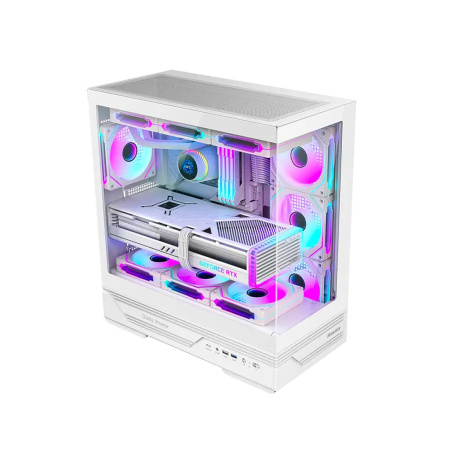 Компьютерный корпус Huntkey GX760A Fortune White без Б/П в интернет магазине Stels.kz