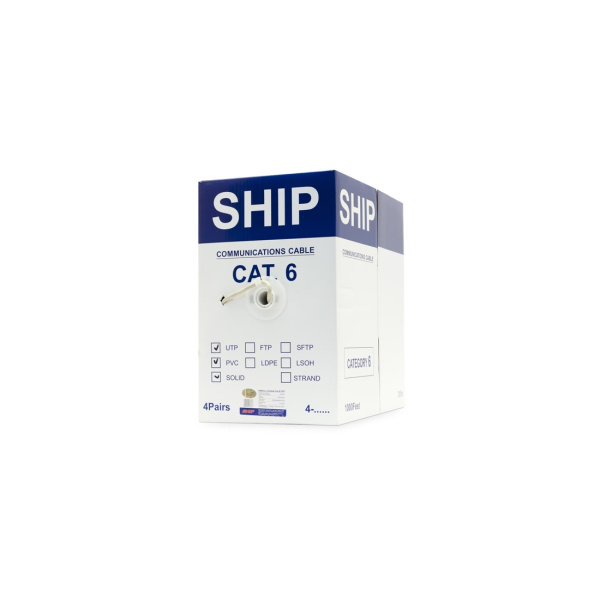 Купить не дорого Кабель сетевой SHIP D165-VS Cat.6 UTP 30В PVC в интернет магазине Stels.kz Кабель сетевой SHIP D165-VS Cat.6 UTP 30В PVC в интернет магазине Stels.kz