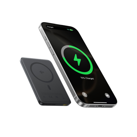 Портативный внешний аккумулятор Baseus PicoGo AM41 Ultra-Slim Qi2 Magnetic 10000mAh 27W Cosmic Black в интернет магазине Stels.kz