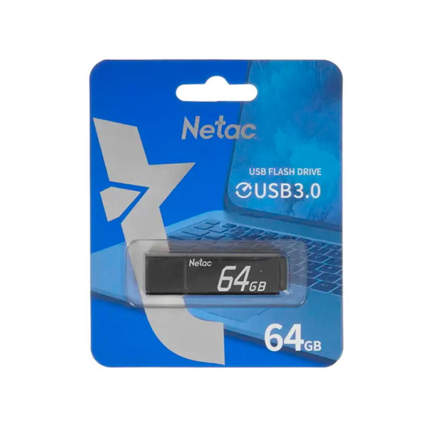USB-накопитель Netac U351 NT03U351N-064G-30BK 64GB в интернет магазине Stels.kz
