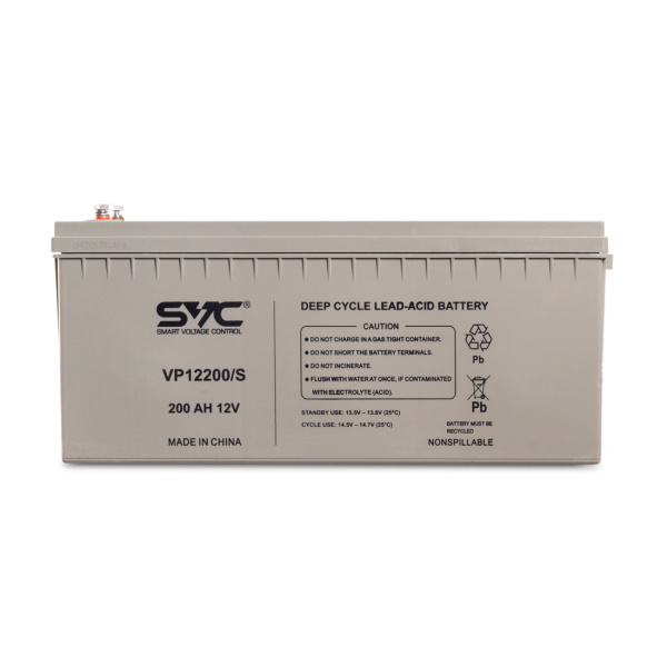 Купить не дорого Аккумуляторная батарея SVC VP12200/S 12В 200 Ач (522*238*222) в интернет магазине Stels.kz Аккумуляторная батарея SVC VP12200/S 12В 200 Ач (522*238*222) в интернет магазине Stels.kz