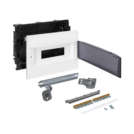 Щит встраиваемый Legrand Practibox S 1х12 IP40 Дымчатая дверь в интернет магазине Stels.kz