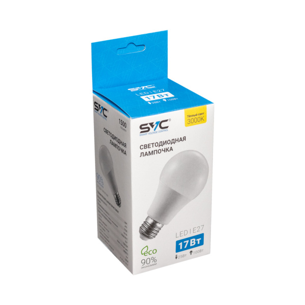 Эл. лампа светодиодная SVC LED A70-17W-E27-3000K, Тёплый в интернет магазине Stels.kz
