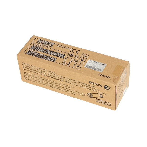 Тонер-картридж экстра повышенной емкости Xerox 106R03695 (жёлтый) Тонер-картридж экстра повышенной емкости Xerox 106R03695 (жёлтый)
