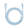 Интерфейсный кабель Baseus Pudding Type-C to iP 20W 2m Blue (P10355701311-B2) в интернет магазине Stels.kz