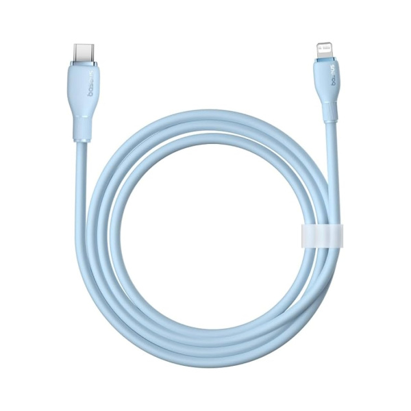 Интерфейсный кабель Baseus Pudding Type-C to iP 20W 2m Blue (P10355701311-B2) в интернет магазине Stels.kz