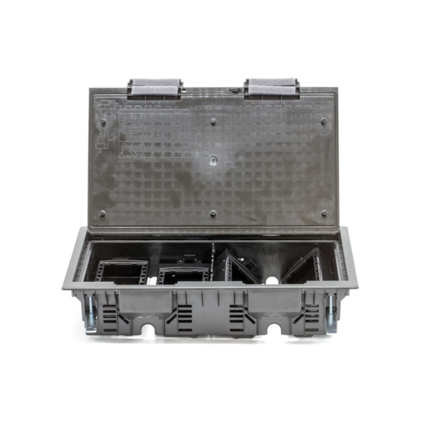 Лючок напольный c изменяемой глубиной 16 модулей DKC 88316 Чёрный в интернет магазине Stels.kz