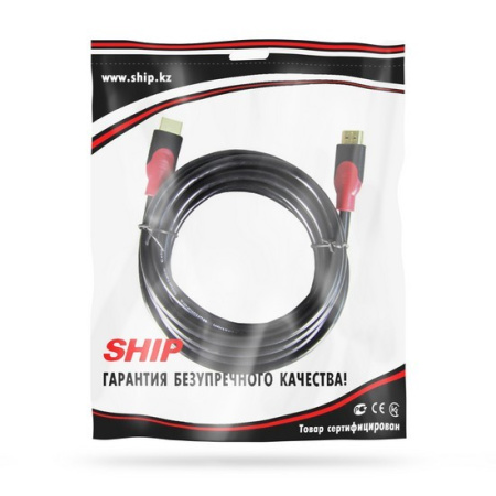 Интерфейсный кабель HDMI-HDMI SHIP SH6016-5P 30В Пол. пакет в интернет магазине Stels.kz