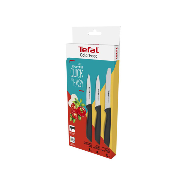 Купить не дорого Набор ножей Tefal Colourfood K2733S04 3 шт в интернет магазине Stels.kz Набор ножей Tefal Colourfood K2733S04 3 шт в интернет магазине Stels.kz