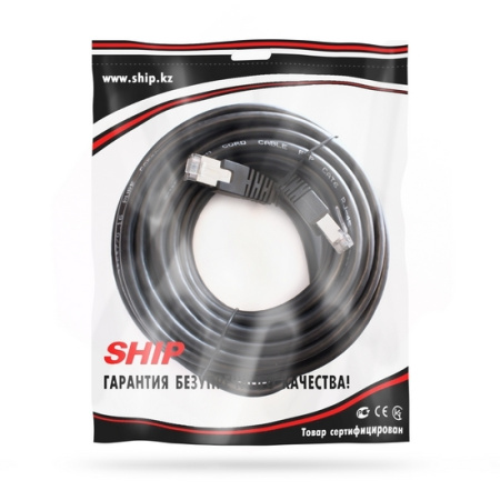Патч Корд SHIP Cat.6 FTP LSZH RJ-45 7.5 м S7025BK0750-P в интернет магазине Stels.kz