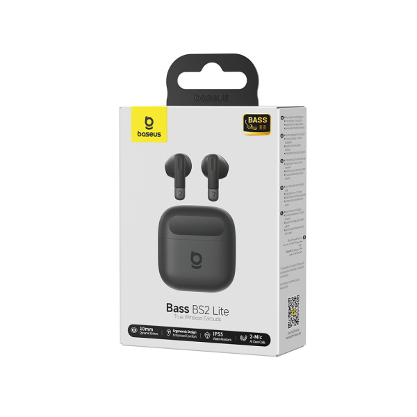Наушники Baseus Bass BS2 Lite Earbuds Cosmic Black (A0010A02) в интернет магазине Stels.kz