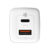 Адаптер питания Baseus GaN2 Lite Quick ChargerC+U 65W EU White (CCGAN2L-B02) в интернет магазине Stels.kz