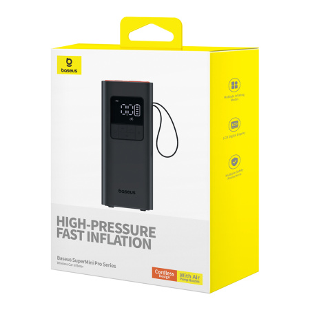 Автомобильный компрессор Baseus Super Mini Pro Black (C11159300111-00) в интернет магазине Stels.kz