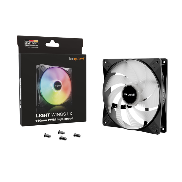 Вентилятор для компьютерного корпуса Bequiet! Light Wings LX 140mm PWM high-speed в интернет магазине Stels.kz