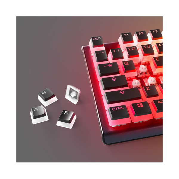 Купить не дорого Набор кнопок на клавиатуру Steelseries PrismCAPS Black- US (Black) в интернет магазине Stels.kz Набор кнопок на клавиатуру Steelseries PrismCAPS Black- US (Black) в интернет магазине Stels.kz