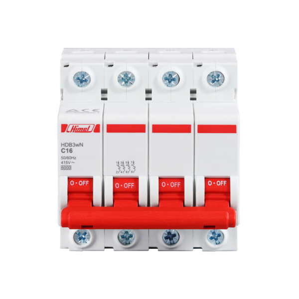 Автоматический выключатель Himel HDB3w 4Р 63А С 4,5кА в интернет магазине Stels.kz