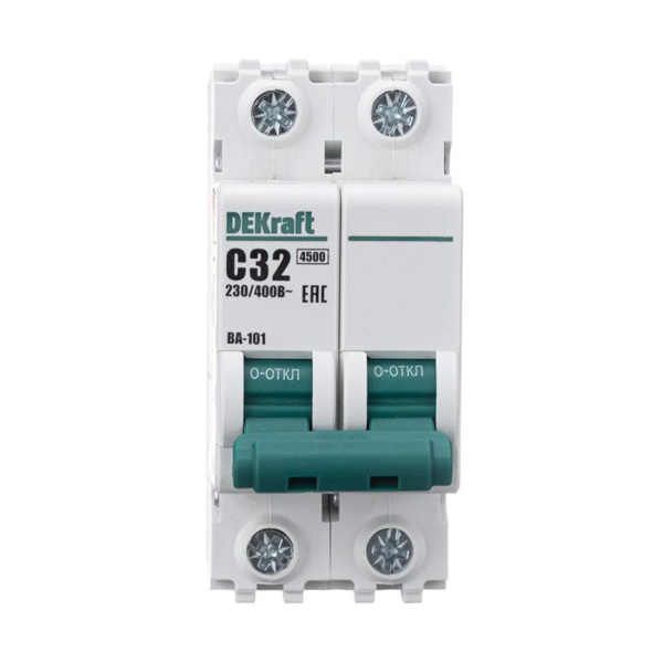 Автоматический выключатель DEKraft 11069DEK ВА101 2Р C 32A 4,5кА в интернет магазине Stels.kz