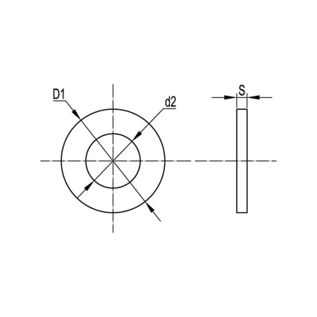 Шайба с узкими полями М8 DKC CM240800 в интернет магазине Stels.kz