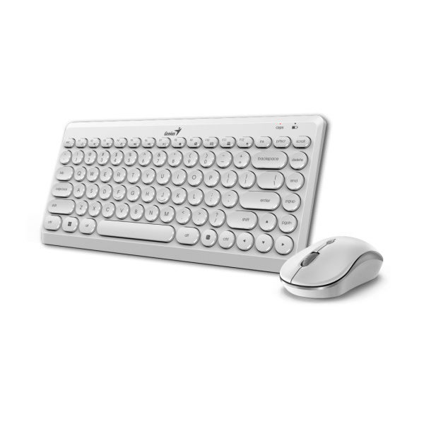 Комплект Клавиатура + Мышь Genius Luxemate Q8000 White Комплект Клавиатура + Мышь Genius Luxemate Q8000 White
