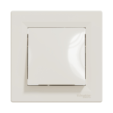 Выключатель одноклавишный SE EPH0500123 Asfora перекрестный в сборе кремовый в интернет магазине Stels.kz