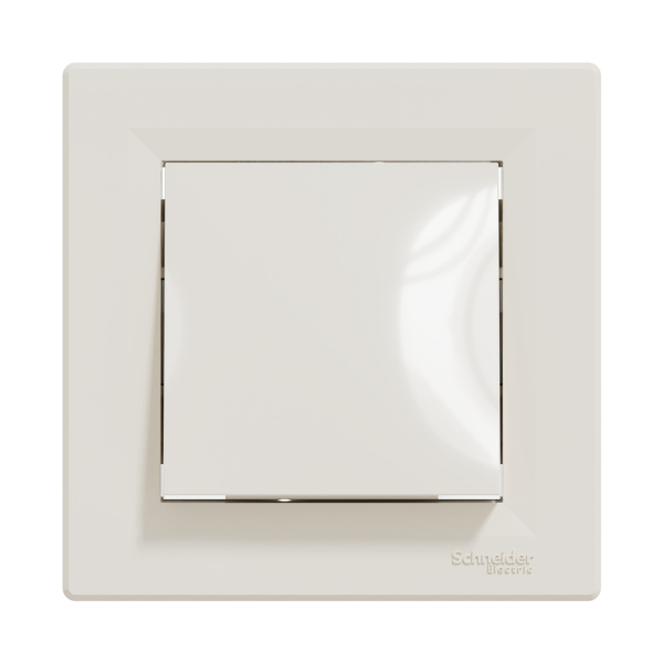 Выключатель одноклавишный SE EPH0500123 Asfora перекрестный в сборе кремовый в интернет магазине Stels.kz