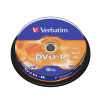 Диск DVD-R Verbatim (43523) 4.7GB 10штук Незаписанный в интернет магазине Stels.kz
