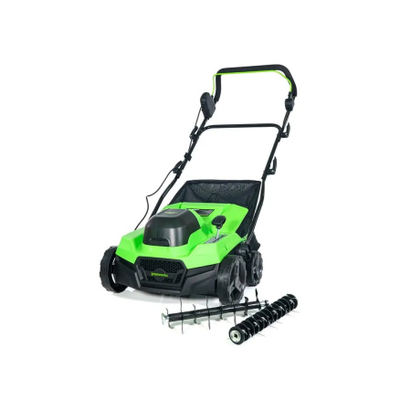 Аэратор-скарификатор аккумуляторный Greenworks 2517607UB 40V бесщеточный c 1хАКБ 4Ач и ЗУ в интернет магазине Stels.kz