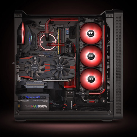 Кулер для компьютерного корпуса Thermaltake Pure A14 LED Red (Single Fan Pack) в интернет магазине Stels.kz