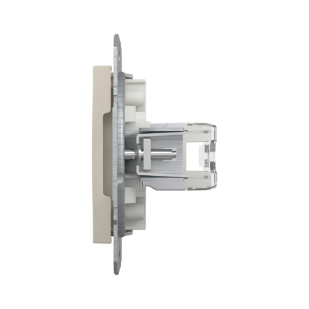 Розетка компьютерная SE EPH4770123 Asfora RJ45 кат. 6 механизм кремовый в интернет магазине Stels.kz