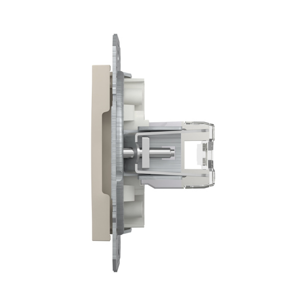 Розетка компьютерная SE EPH4770123 Asfora RJ45 кат. 6 механизм кремовый в интернет магазине Stels.kz