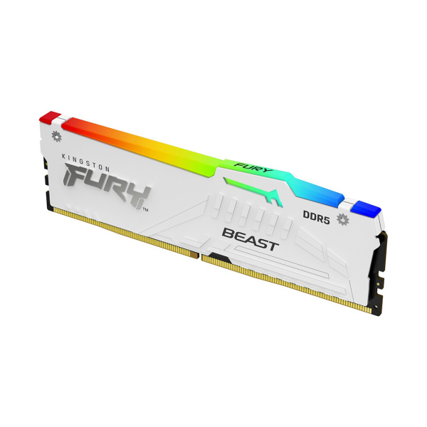 Модуль памяти Kingston FURY Beast White RGB XMP KF552C40BWA-16 DDR5 16GB 5200MHz Модуль памяти Kingston FURY Beast White RGB XMP KF552C40BWA-16 DDR5 16GB 5200MHz