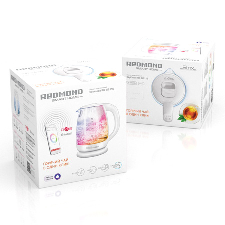 Чайник электрический Redmond SkyKettle RK-G211S Белый в интернет магазине Stels.kz