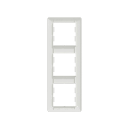 Рамка вертикальная SE EPH5815321 Asfora EM 3 постовая белый в интернет магазине Stels.kz