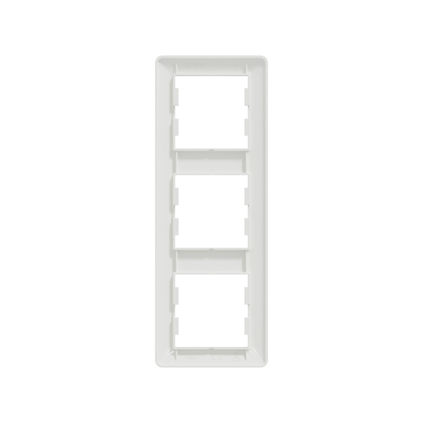 Рамка вертикальная SE EPH5815321 Asfora EM 3 постовая белый в интернет магазине Stels.kz