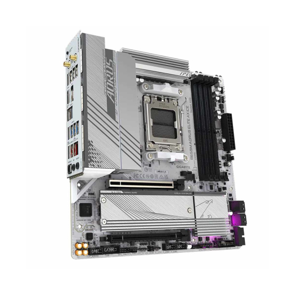 Купить не дорого Материнская плата Gigabyte B650M A ELITE AX ICE в интернет магазине Stels.kz Материнская плата Gigabyte B650M A ELITE AX ICE в интернет магазине Stels.kz