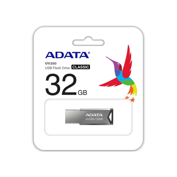 USB-накопитель ADATA AUV250-32G-RBK 32GB Серебристый в интернет магазине Stels.kz