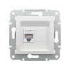 Розетка компьютерная SE EPH4770121 Asfora RJ45 кат. 6 механизм белый в интернет магазине Stels.kz