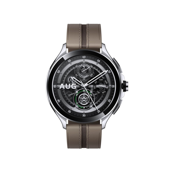 Смарт часы Xiaomi Watch 2 Pro-Bluetooth Silver Case with Brown Leather Strap в интернет магазине Stels.kz