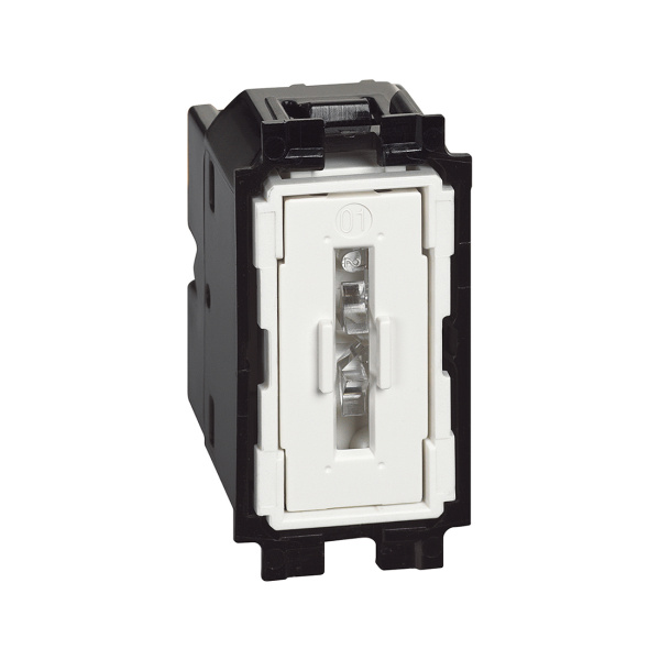 Выключатель кнопочный Bticino K4005 Living Now 10А 1 модуль винтовые клеммы