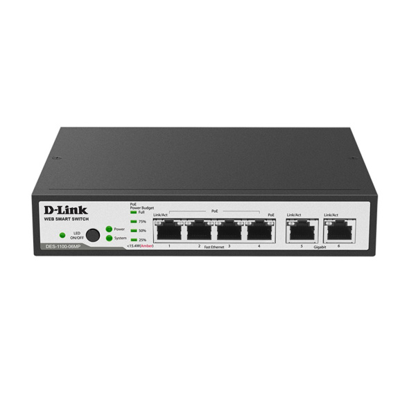 Коммутатор D-Link DES-1100-06MP/A1A в интернет магазине Stels.kz