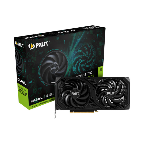 Купить не дорого Видеокарта PALIT RTX4060Ti DUAL 8G (NE6406T019P1-1060D) в интернет магазине Stels.kz Видеокарта PALIT RTX4060Ti DUAL 8G (NE6406T019P1-1060D) в интернет магазине Stels.kz