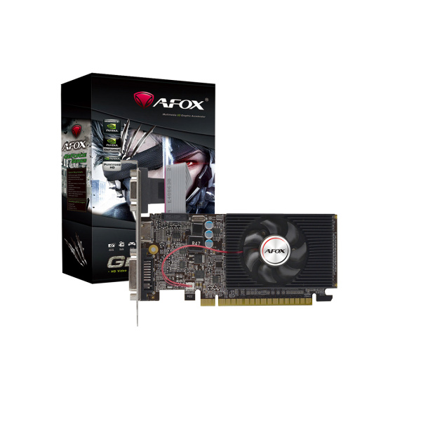 Видеокарта AFOX GT610 2GB D3 LP Single Fan (AF610-2048D3L8)