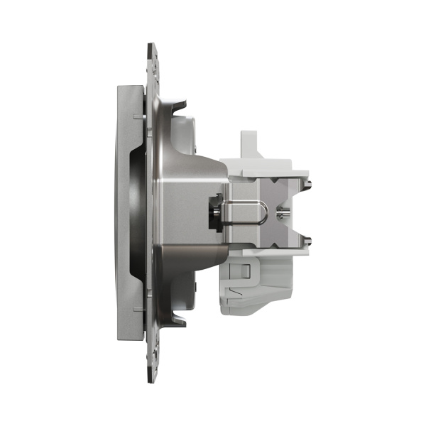 Розетка SE EPH3000161 Asfora без заземления 16А механизм винтовой алюминий в интернет магазине Stels.kz