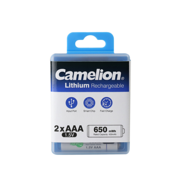 Купить не дорого Аккумулятор CAMELION Lithium UB-AAA650-PBH2 2шт (перезаряжаемые от USB) в интернет магазине Stels.kz Аккумулятор CAMELION Lithium UB-AAA650-PBH2 2шт (перезаряжаемые от USB) в интернет магазине Stels.kz