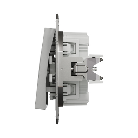 Выключатель 1 клавишный SE EPH0500161 Asfora перекрестный механизм алюминий в интернет магазине Stels.kz