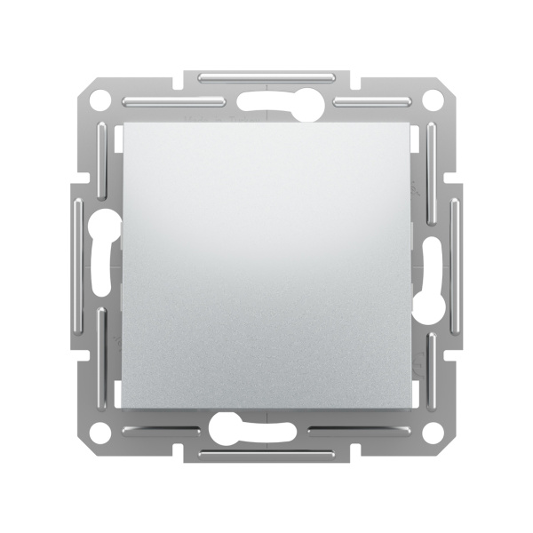 Выключатель одноклавишный SE EPH0100161 Asfora 10AX механизм быстрозажимной алюминий в интернет магазине Stels.kz